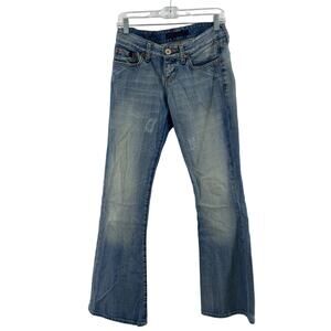 L7B by Little Big Women's Low Rise Bootcut Jeans Blue Size 28 x 32 Cotton